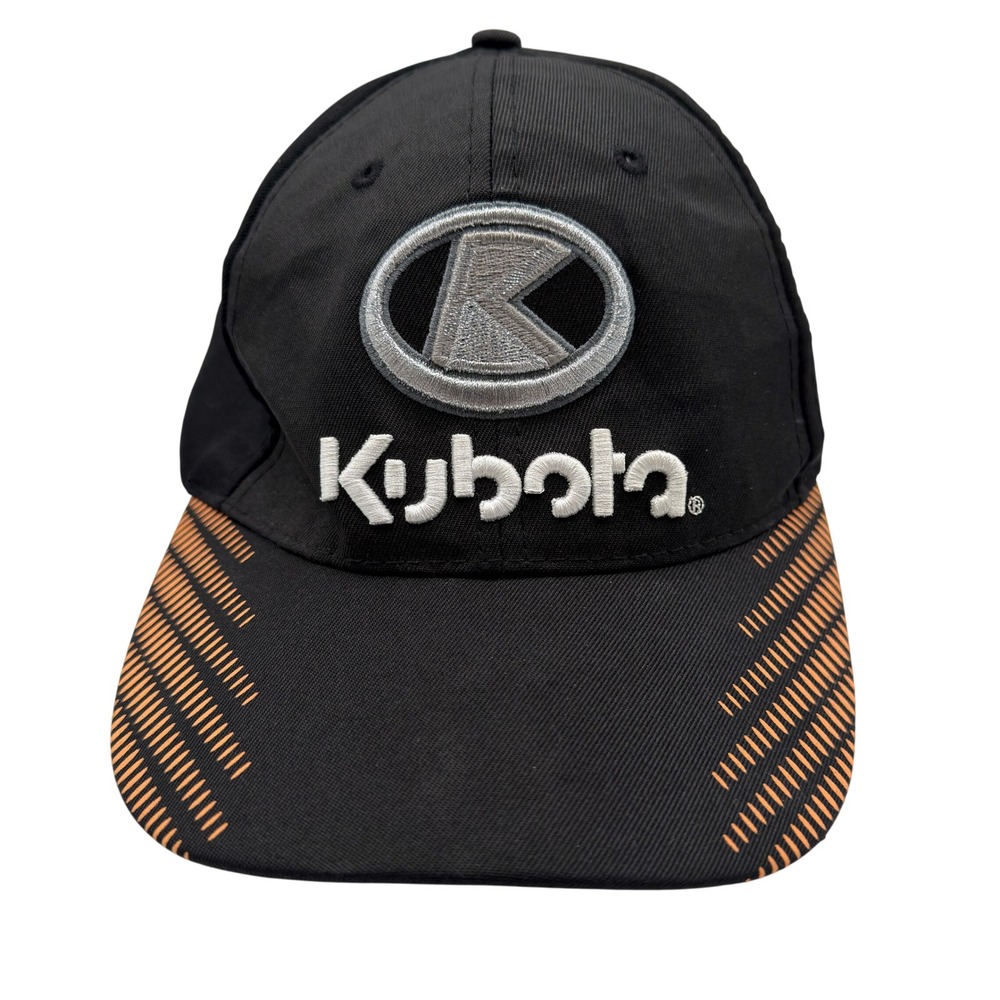 Kubota Era of Excellence Baseball Cap Black Orange Embroidered Logo Hat OSFM